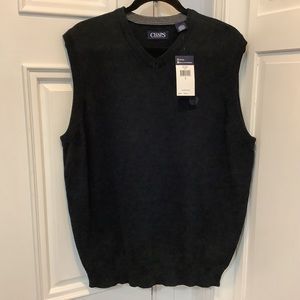 Chaps Black Knit Vest